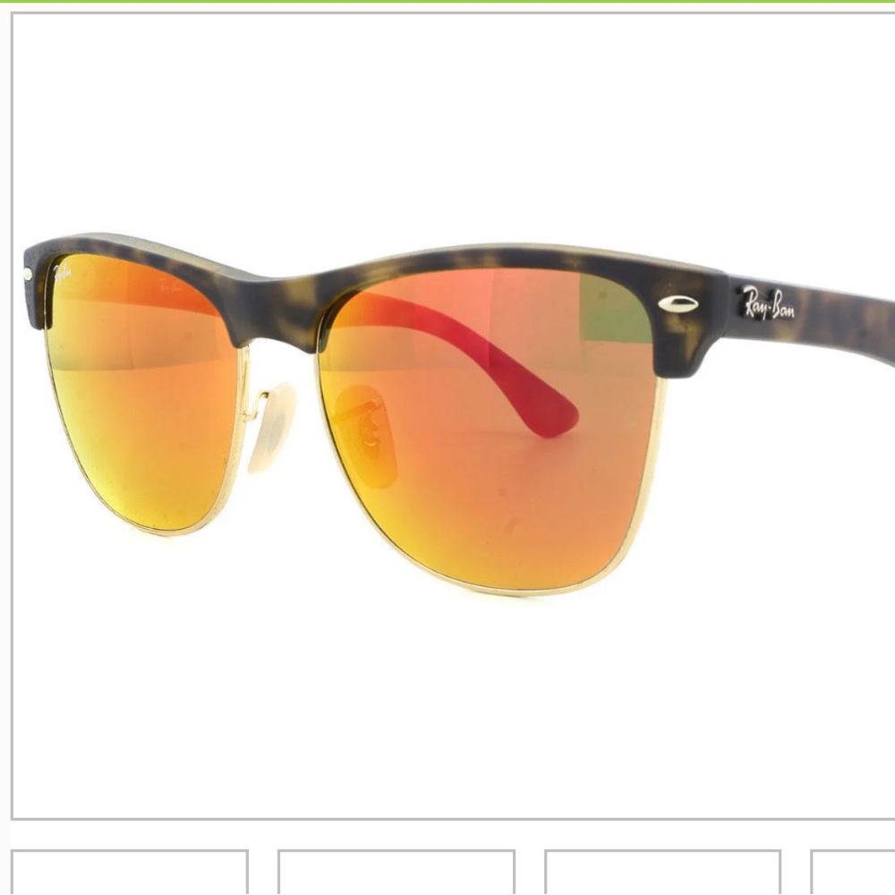 Ray-Ban Havana/Gold Red Mirror Sunglasses (RB4175 6092/4W 57mm)